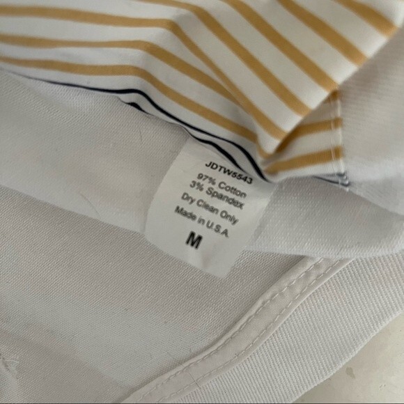 LOUIS VERDAD Empire Jacket White Blue Piping Fitted Womens Size Medium - Picture 8 of 9